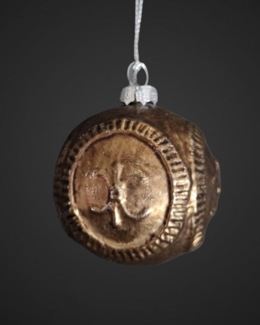 Kerstbal xs 1575 ornament Brons - 6x6