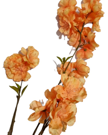 Kunsttak kersenbloessem 77cm - Oranje