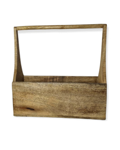 Houten bak met handvat