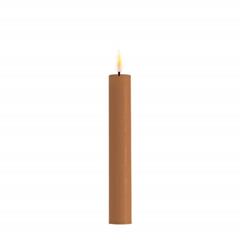 LED dinerkaarsen set 2 stuks Caramel - 2,2x15cm