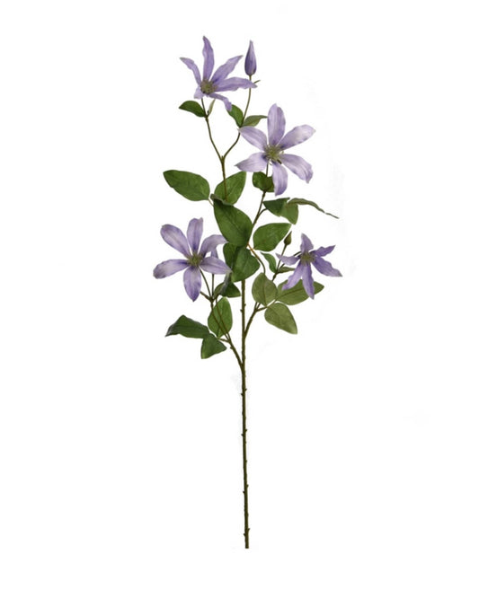 Large clematis spray 92cm - Lilac
