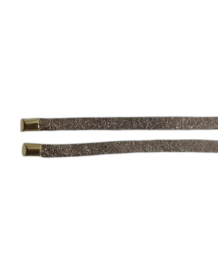Veterriem glitter Kim - Taupe