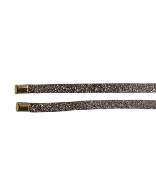Veterriem glitter Kim - Taupe