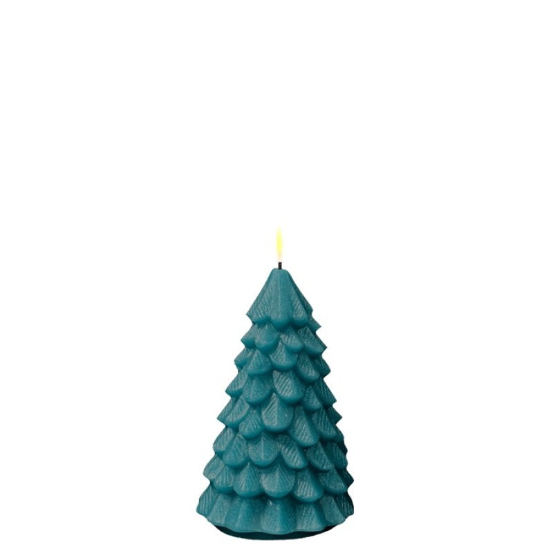 Led kaars christmas tree Petrol - 10x16