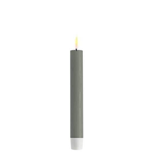 Led dinerkaars - 2x15cm Salvie Green - 2 stuks