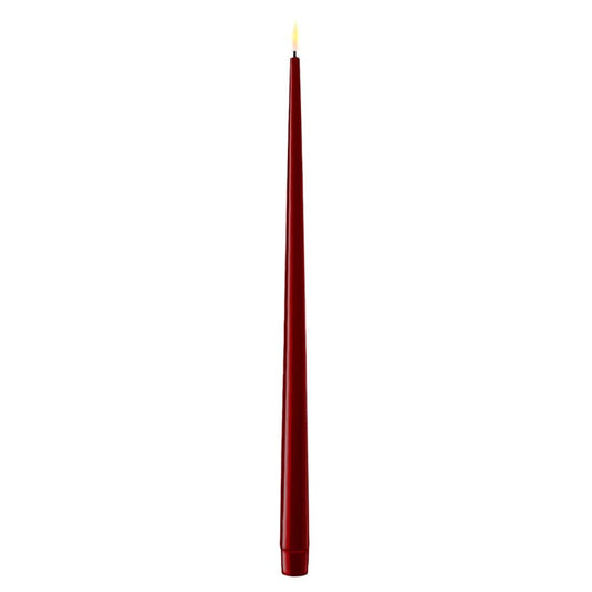 LED dinner Kaarsen - bourdeaux Red 2,2x38