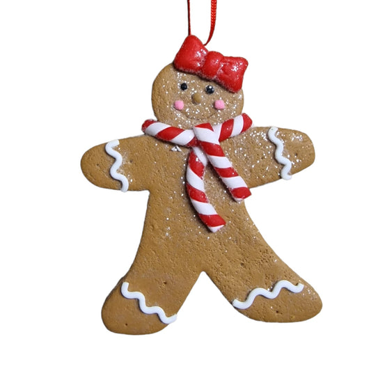 Claydoughh gingerbread cookie Girl - 10.5x8.5