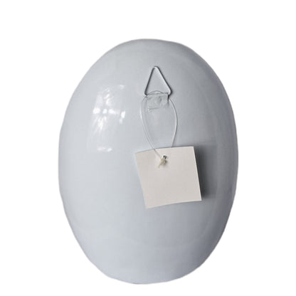 Egg candle holder iron white - 17x9x23