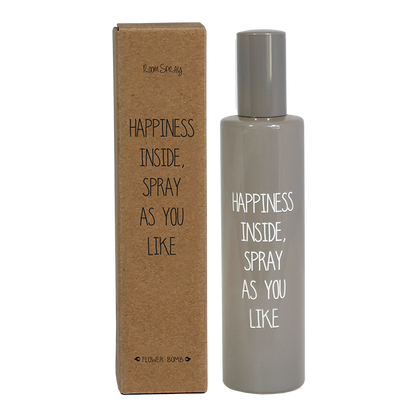 Huisparfum - Happiness inside. Spray as you like - Flower Bomb